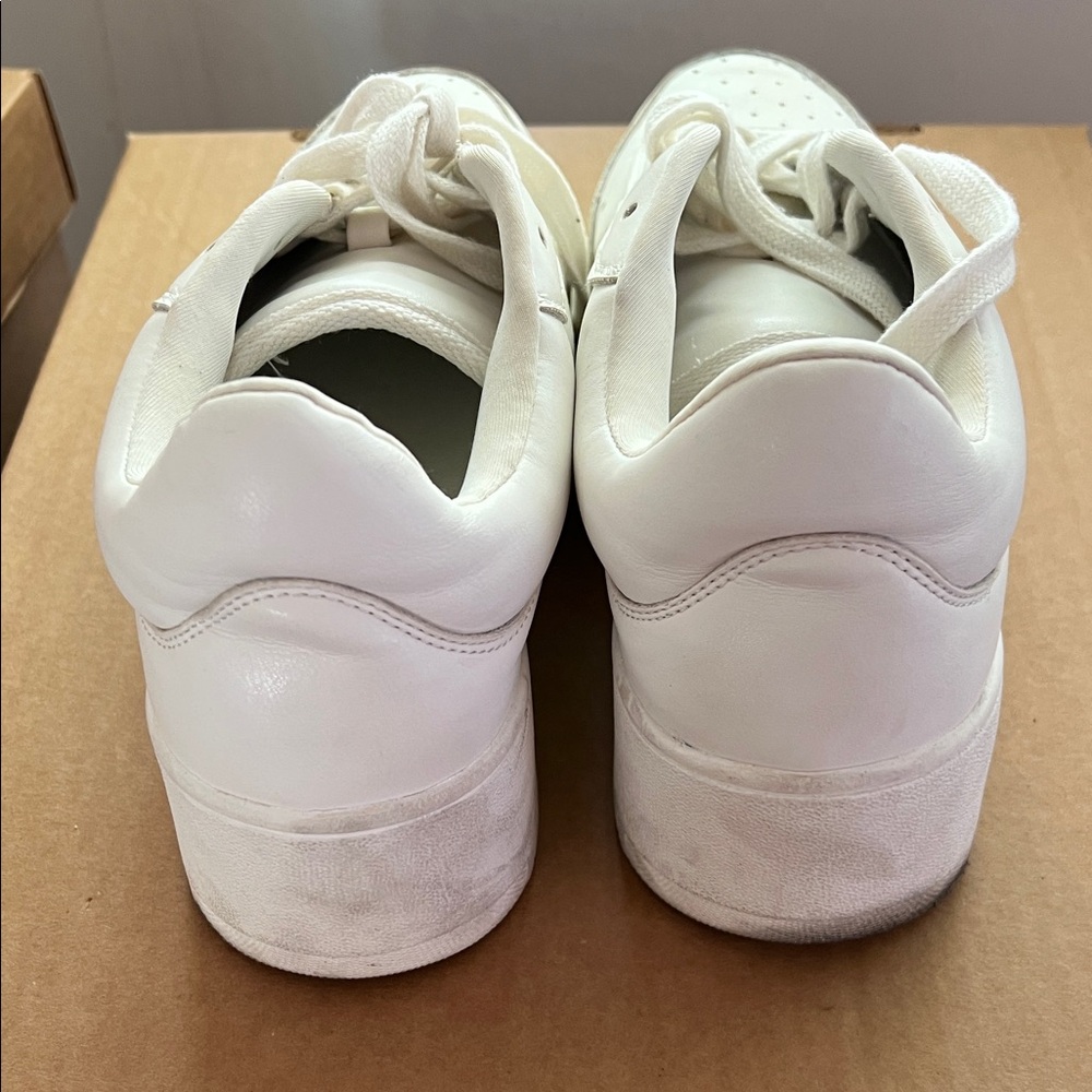 Steve Madden Classic White Lace-Up Sneakers 7.5 - Picture 6 of 6